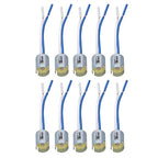 1156 Bulb Socket Part, 10PCS Bulb Sockets LED Turn Light Holder with 3.5in Harness DC 12V Flexible Headlight Conversion