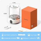 Mini portable washing machine, 1.2L small washing machine, can be used for underwear, socks, saliva towels, suitable for apartments, hotels, and travel.(5.1 * 8.3in)