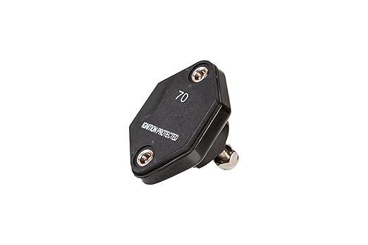 GLOSO Circuit Breaker Car Truck RV Automotive Marine Boat 51 Series T1 Auto Reset Mini Panel Mount #10-32 Threaded Stud w/Nylock 32Vdc (70A)