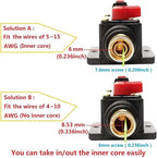 Fuse Holders 50amp 20-300A Inline Circuit Breaker for Car Audio and Amps Overload Protection Reset Fuse Inverter 12V-24V DC Replace Fuses