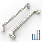 10 Pack Brushed Satin Nickel Cabinet Pulls 6.25 Inch Kitchen Cabinet Handles Cabinet Hardware Kitchen Handles for Cabinets Cupboard Handles Nickel Kitchen Pulls Drawer Handle