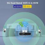 [2-in-1 CAM] XMARTO 16CH Security Camera System Outdoor Wireless, 12pcs 2-in-1 Cameras, 16CH 4K Long Range WiFi 6 Surveillance DVR NVR Kit, Pan Tilt Zoom 4MP QHD Home CCTV Camera Set w. 1TB Hard Disk