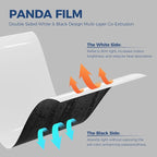 ALORAIR 10 mil Vapor Barrier for Crawl Space – 10' x 65' Heavy-Duty Plastic Sheeting – Black/White Panda Film – Crawlspace Encapsulation, Ground Cover, Drop Cloth – Commercial & Residential Use