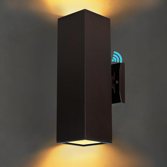 Dusk to Dawn Outdoor Wall Light,Patio Wall Light Fixture, Oil Bronze Porch Lights Outdoor Wall, Anti Rust Waterproof Outside Wall Sconces for Garage, Balcony, Entrance - ETL