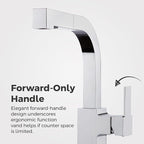 Pfister Arkitek Kitchen Faucet with Pull Out Sprayer, Single Handle, High Arc, Polished Chrome Finish, LG534LPMC