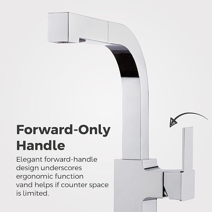 Pfister Arkitek Kitchen Faucet with Pull Out Sprayer, Single Handle, High Arc, Polished Chrome Finish, LG534LPMC