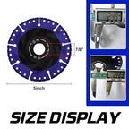 YIJING 5" Diamond Metal Cutting Wheel for Rebar Sheet Metal Angle Iron Stainless Steel