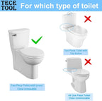 3-Inch Toilet Flush Valve Replacement 2-piece Toilet Tank Parts with Gasket and Bolts Fit for American Standard 738921-100.0070A Easy to Install High Performance Water-Saving