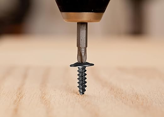 (100 pcs) Wensilon #10×2" Black Phillips Truss Head Wood Screws Quick Metal Self Tapping