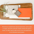 Country Chic All-in-One Chalk Paint for Furniture, Cabinets, Home Decor, Eco-Friendly, Matte Finish, Built-In Primer & Top Coat for Wood, Metal - Persimmon (Orange) - Quart 32 oz (950 ml)