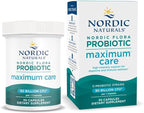 Nordic Naturals Nordic Flora Probiotic Maximum Care, 30 Capsules, 11 Probiotic Strains for Daily Immune and Digestive Health Support, Vegan, 30 Servings