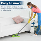 Heavy Duty Extendable Appliance Rollers Mobile Washing Machine Base,Furniture Dolly Mobile Roller,Fridge Stand Moving Cart Appliance Wheels for Washing Machines,Dryers, Refrigerators (White)