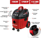 Vacmaster VF408 4 Gallon Wet/Dry Vacuum Cleaner with 2-Stage Motor
