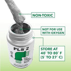 Gasoila Premium Pipe Thread & Gasket Sealer, Lead-Free Non-Hardening Paste, Safe for Iron, Stainless Steel, Plastics, -100 to 600°F, 1/4 Pint with Brush, for Industrial & High-Pressure Applications