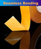 Ultra-Thin Clear Double Sided Tape Heavy Duty 2-Inch x 50 Feet Two Sides Strong Stick Mounting Adhesive Tape for Arts & Crafts, Fix Carpet, Women Clothes, Woodworking, Anti Cat Scratch, Sewing Project