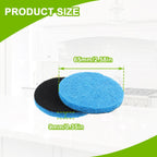 16pcs Microfibre Pads Power Scrubber Pads Set Electric Scrubber Replacement Scouring Pads fit for Dremel Versa Scouring Pads,Blue