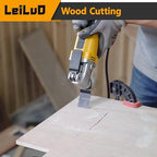 LEILUO 50 Pcs Oscillating Saw Blades Kit Extra-Long Titanium Multitool Blades for Wood Nails Drywall Universal Oscillating Tool Accessories with Storage Bag Fits DeWalt Makita Milwaukee and More