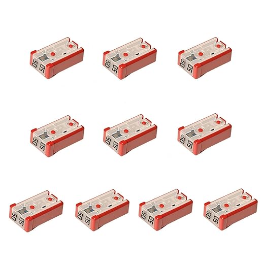 10 Pcs 0695050.PXPS Slotted MCASE Cartridge Fuse, 50A, 32V