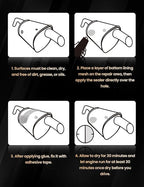 Auto Vehicle Exhaust System Sealant, Non-Slumping Professional Repair Crack Adhesive Super Glue Sealer for Car Mufflers, Tailpipes, Catalytic Converters (Box, Gram, 150)