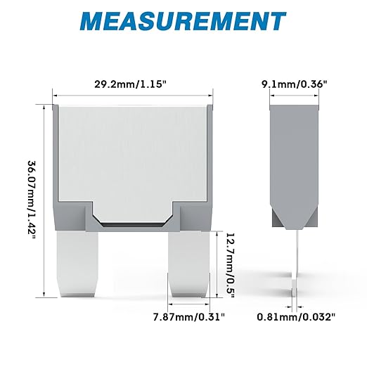 GLOSO Maxi Blade Circuit Breaker E81, T1 Auto Reset (15A, 1 Pack)