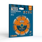 4-1/2" Diamond Saw Blade, Segmented Rim, Dry/Wet Cutting, for Cutting Concrete, Paver, Masonry, Terrazzo, Stone, Granite, Block, 7/8"-5/8” Arbor for Angle Grinder & Handheld Gas Saw (3 Pack)