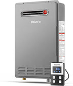 FOGATTI Natural Gas Tankless Water Heater Outdoor - Max 8.1 GPM 180,000 BTU, CSA Certified Compact Design On Demand Instant Hot Water Heater - Instagas Comfort 180S Series