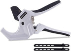 PVC Pipe Cutter for Sch 40 PVC Up to 2-1/2"Pipe Ratchet Pipe Cutter Pex Cutting Tool for Cutting PEX, PVC, PPR Plastic Hoses and Plumbing Pipe(Silver Gray, 64MM)