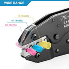 Crimping Tool for Heat Shrink Connectors AWG22-10, Ratcheting Wire Terminal Crimper - Crimping Pliers - Electrical Crimping Tool