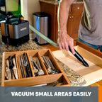 WORX WX030L.9 20V Power Share Cordless Cube Vac Compact Vacuum, Bare Tool Only, No Battery, Black