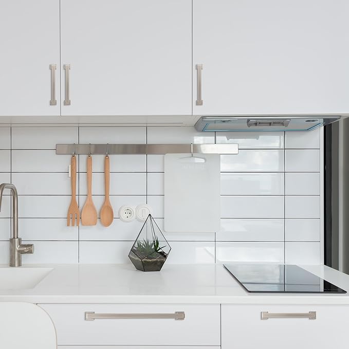 COTYKILEY 6 Pack 12.6 Inch(320mm) Brushed Satin Nickel Cabinet Handles Kitchen Cabinet Pulls Cabinet Door Handles Kitchen Cabinet Hardware