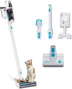Simplicity Vacuums S67 Pet Bundle, Cordless Stick Vacuum Cleaner and Motorized Pets Upholstery Tool, Tackle Dog Hair and More on Hard Floor, Rugs, Couch, and Stairs, 3 Speed Power, Light Weight Vacuum