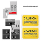 Generator Interlock Kit Compatible with Square D QO or Homeline 100 or 125 Amp Panels,3/4 to 7/8 to inches Spacing Between Main and Generator Breaker,Professional and Interlock Kit