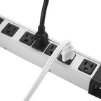 Heavy Duty Power Strip Surge Protector, 6 Outlet Industrial Metal Power Strip with 10 FT Cord, 1200 Joules ETL Listed