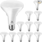 Energetic LED Recessed Light Bulbs BR30, 65W Equivalent, Dimmable, Warm White 3000K, Indoor Flood Lights for Recessed Cans, 12 Pack