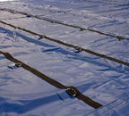 Mytee Products 2 Pack 24' x 27' Flatbed Trailer Lumber Tarp with 8 FT Drop - Heavy Duty Blue 18 Oz Vinyl Waterproof Tarp for Truck/Trailers to Protect Cargo from Wind, Rain, Snow, and Sun