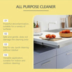 Heavy Duty Kitchen All-Purpose oil stains Cleaner Degreaser spray,Kitchen All-Purpose Cleaner Removes Stains on Microwave,Oven,Stove Top