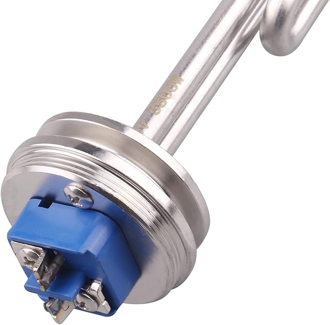 DERNORD 1.5 Inch (OD50.5mm) Tri-clamp Foldback Heating Element Stainless Steel Immersion Water Heater (240v 5500w)