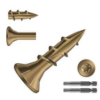 #8 x 5/8" Deck Screws (2588Pcs) 8lb. Carbon Steel, Yellow, Flat Head, Rust Resistant epoxy Coated, with T25 Star Bit