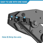 Crimping Tool for Spark Plug Ignition Wire, 8.5mm Ratchet Spark Plug Wire Crimper - Crimping Pliers - Electrical Terminal Crimping Tool