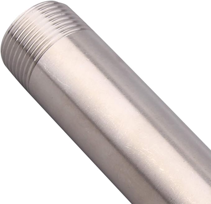 3/4" X 3/4" NPT Male Nipple Stainless Steel 304 Cast Pipe Coupling fitting 8" Length
