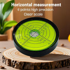 6'/2mm Point high Precision Universal Level Bubble Metal Bubble Water Leveler Cross Gauge Small Household (Black Green)