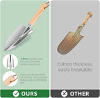 9-Piece Premium Gardening Tool Set for Women - Heavy Duty Stainless Steel Rust-Proof Tools with Fashion Storage Tote | Perfect Gardening Gifts for Mom, Mother's Day, Birthday & Outdoor (Green)