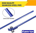 Pry Lever Bar 5T/11000LBS Load Capacity, 5FT Length Steel Handle Prylever Bar with Wheels for Heavy Duty Equipment Handling,Great Hand Tool with Four Industrial Bearings