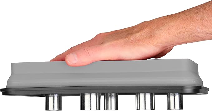 Collapsible Magnetic Parts Tray Set - 3 Different Size Tool Trays for Screw, Bolts, Nuts, Washers, Pins and Other Small Metal Parts, Mechanic Tool Gifts for Men - Light Grey