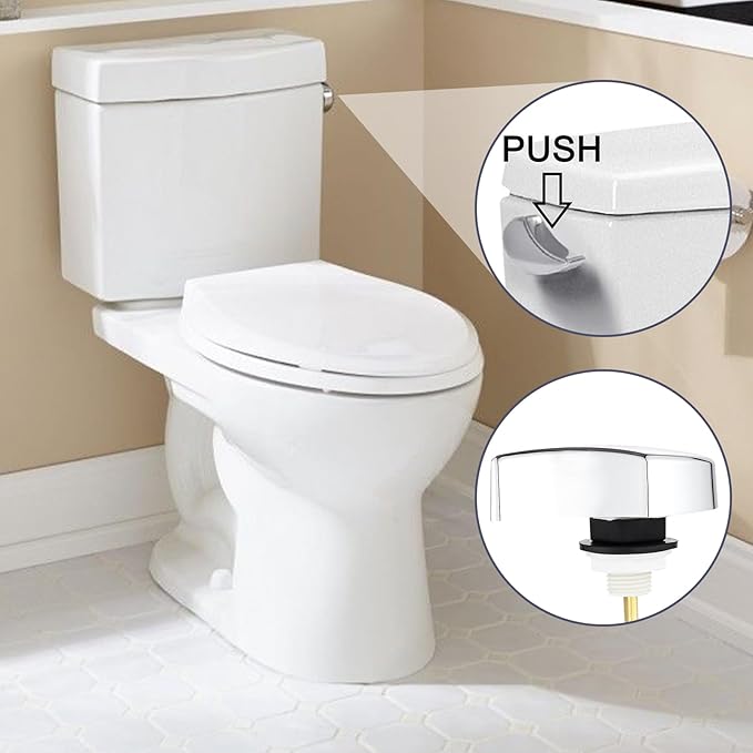 Toilet Handle Replacement Parts,Compatible with TOTO THU068#CP Trip Lvr for St743S,Premium Toilet Flush Handle,Side Mount Toilet Flush Tank Lever Handle for TOTO Toilet Tank