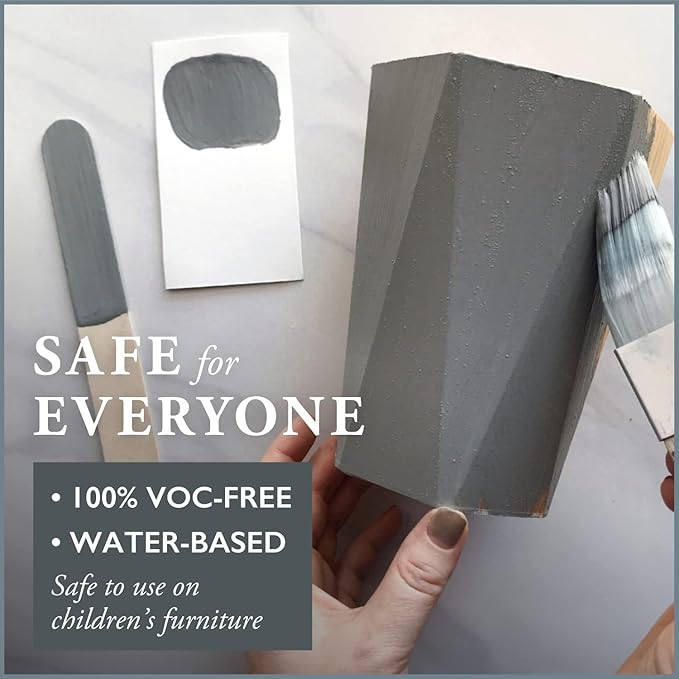 AMY HOWARD AT HOME Chalk-Based One Step Paint for Furniture, Cabinetry, Decor, Finish, and More | No Stripping, Sanding, or Priming | Medium Base | 32 Ounce | Park Avenue