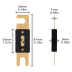300A ANL Fuse 300 Amp Inline Blade Fuses 32V for Car Audio Inverter Automotive Stereo (Pack of 3 pcs)
