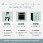 Country Chic All-in-One Chalk Paint for Furniture, Cabinets, Home Decor, Eco-Friendly, Matte Finish, Built-In Primer & Top Coat for Wood, Metal - Wanderess (Teal) - 4 oz (118 ml)