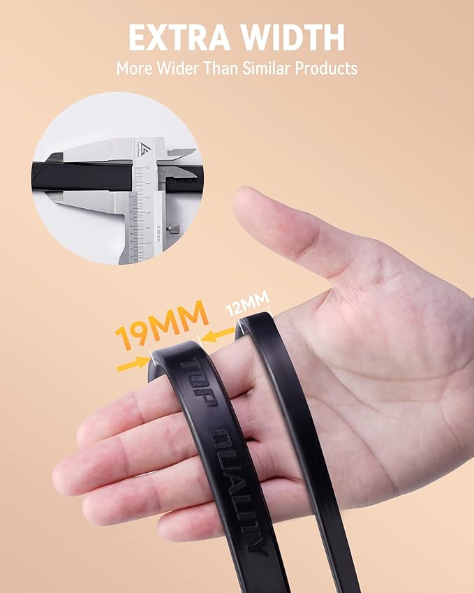 10'' Rubber Bungee Cords Heavy Duty Outdoor with 18" Max Stretch & Over 176 lbs Load, 100% EPDM Black Bungee Straps with Crimped S Hooks for Cargo, Tarps, Truck, Motorcycle, Weatherproof (30 Pack)