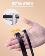 10'' Rubber Bungee Cords Heavy Duty Outdoor with 18" Max Stretch & Over 176 lbs Load, 100% EPDM Black Bungee Straps with Crimped S Hooks for Cargo, Tarps, Truck, Motorcycle, Weatherproof (30 Pack)